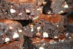 Gluten free chocolate brownies with nuts