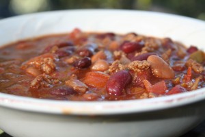 Chili with Ro-Tel and 3 beans