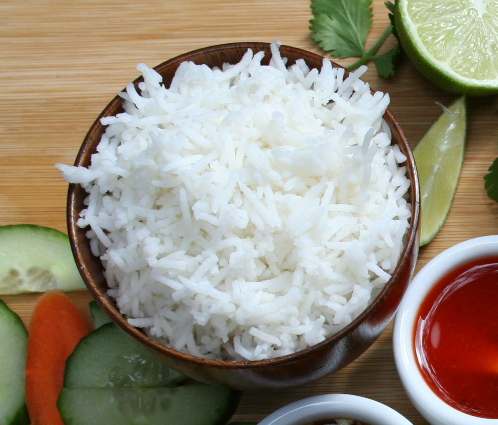 Perfect, fluffy and white basmati rice.
