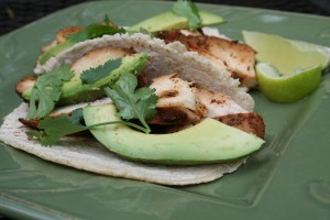 Chicken tacos with Ancho-cumin seasoning