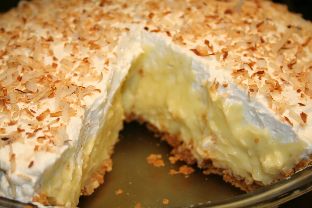 Coconut Cream Pie with gluten free crust