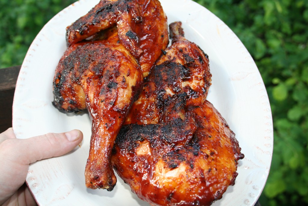 barbeque sauce on chicken