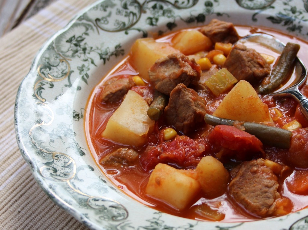 Beef stew with chunky vegetables