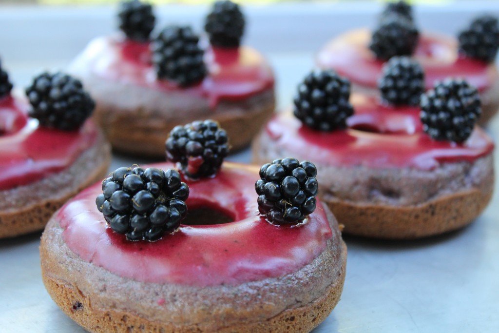 Blackberry donuts, gluten free