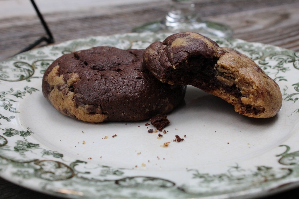 soft peanut butter and chocolate cookies