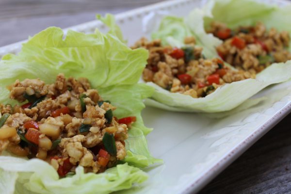 fast and easy Asian inspired lettuce wraps